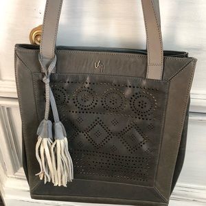 Colombian Pure Leather Gray Hand Bag
